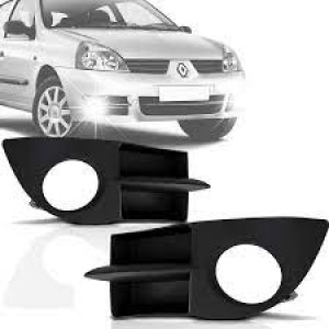 MOLDURA FAROL AUXILIAR CLIO 06/07/08/09/10/11/12 COM FURO ESQUERDO