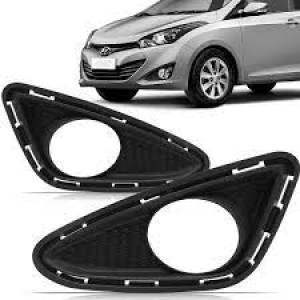 MOLDURA FAROL AUXILIAR HB20 12/13/14/15/16 COM FURO ESQUERDO