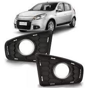 MOLDURA FAROL AUXILIAR SANDERO 11/12/13/14 COM FURO ESQUERDO