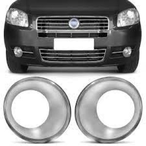 MOLDURA FAROL AUXILIAR PALIO/SIENA 08/09/10/11/12 CROMADO DIREITO