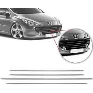 FRISO GRADE DO PARACHOQUE PEUGEOT 307 07/08/09/10/11/12 CROMADO