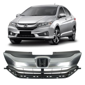 GRADE HONDA CITY 126/17/18/19 PRETA COM FRISO CROMADO