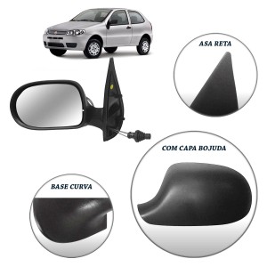 RETROVISOR PALIO 11/ 4P PE REDONDO C/C LE