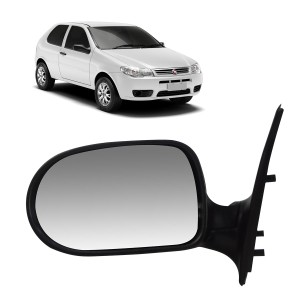 RETROVISOR PALIO/STRADA 11/ FIRE 2P FIXO LE PE REDONDO