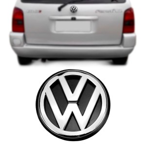 EMBLEMA (VW) PARATI 97/99 CROMADO COM FUNDO PRETO (PORTA MALAS)