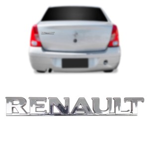 EMBLEMA (RENAULT) SANDERO/ LOGAN 09/12 CROMADO