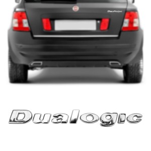 EMBLEMA (DUALOGIC) FIAT STILO/ PALIO 08/17 CROMADO
