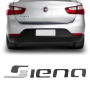 EMBLEMA (SIENA) FIAT SIENA 11/19 CROMADO E BRANCO
