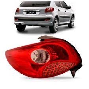 LANT.TRAS. PEUGEOT 207 09/ HATCH VERMELHA LE