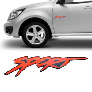 EMBLEMA (SPORT) GM MONTANA 05/12 VERMELHO (RESINADO)