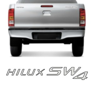 EMBLEMA (HILUX SW4) TOYOTA HILUX SW4 PAPEL ADESIVO CROMADO