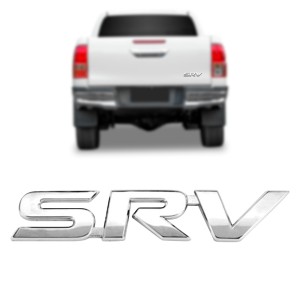 EMBLEMA (SRV) TOYOTA HILUX TODOS CROMADO