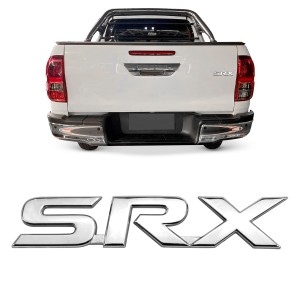 EMBLEMA LETREIRO (SRX) TOYOTA HILUX 16/ CROMADO