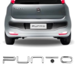 EMBLEMA (PUNTO) PUNTO 13/17 CROMADO/ PINGO PRETO