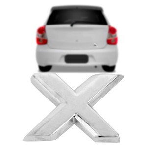 EMBLEMA (X) TOYOTA ETIOS 13/ CROMADO