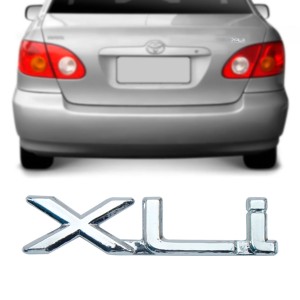 EMBLEMA PORTA MALAS (XLI) TOYOTA COROLLA 99/02 CROMADO
