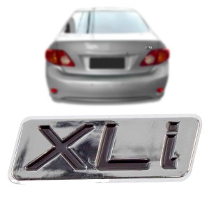 EMBLEMA (XLI) TOYOTA COROLLA 09/14 PRETO/CROMADO