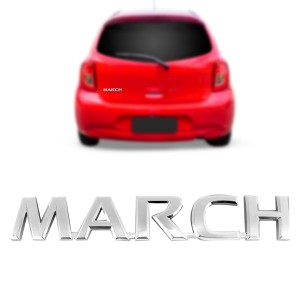 EMBLEMA (MARCH) NISSAN MARCH TODOS CROMADO