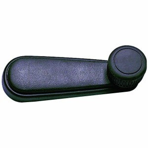 MANIVELA VIDRO GOL 88/ METAL PRETA - 20650