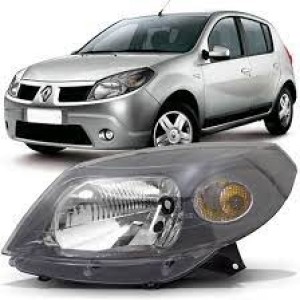 FAROL RENAULT SANDERO 07/11 ESQ MASC.CINZA