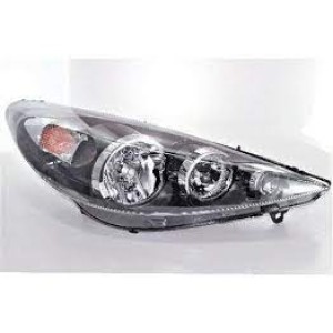 FAROL PEUGEOT 207 09/10/11/12/13/14 DIREITO MASCARA NEGRA