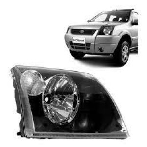 FAROL FORD ECOSPORT 04/07 MASC.NEGRA PISCA BRANCO DIR