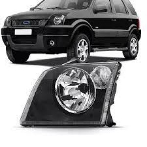 FAROL FORD ECOSPORT 04/07 MASC.NEGRA PISCA BRANCO ESQ