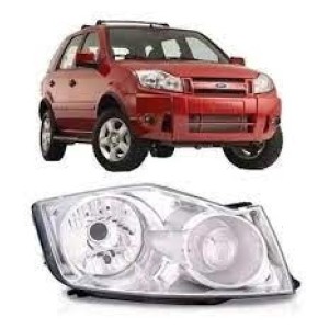FAROL FORD ECOSPORT 08/09/10/11/12 CROMADO DIREITO