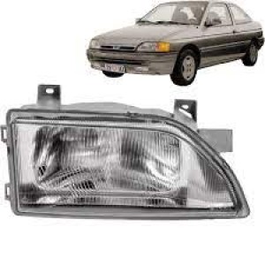 FAROL FORD ESCORT 93/94/95/96 LENTE PLASTICO RCD DIREITO