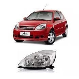 FAROL FORD KA 08/09/10/11/12/13 CROMADO ESQUERDO