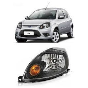 FAROL FORD KA 08/09/10/11/12/13 MASCARA NEGRA ESQUERDO