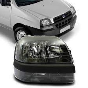 FAROL FIAT DOBLO 04/05/06/07/08/09 MASCARA NEGRA DIR