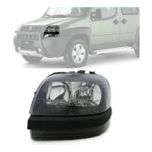 FAROL FIAT DOBLO 04/05/06/07/08/09 MASCARA NEGRA ESQ