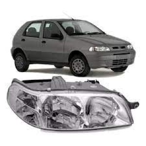 FAROL FIAT PALIO/STRADA/SIENA 01/02/03 CARCACA CINZA DIR