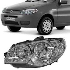FAROL FIAT PALIO/SIENA/STRADA 04/15 CROMADO ESQUERDO