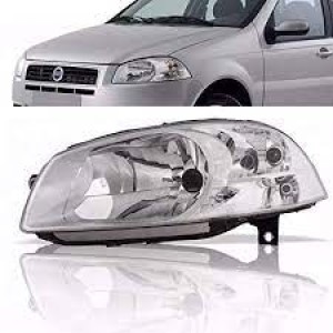 FAROL FIAT PALIO/STRADA/SIENA 08/09/10/11/12 CROMADO ESQ