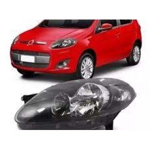 FAROL FIAT PALIO 12/13/14/15 MASCARA NEGRA ESQUERDO