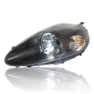 FAROL FIAT PUNTO 08/09/10/11/12 MASCARA CINZA ESQUERDO