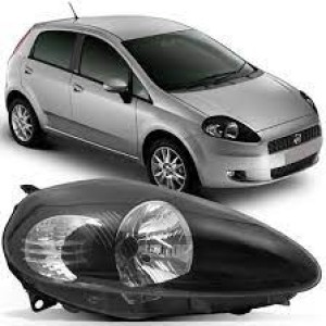 FAROL FIAT PUNTO 08/09/10/11/12 MASCARA NEGRA DIREITO