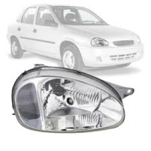 FAROL GM CORSA 00/10 CARCACA CINZA DIREITO ARTEB