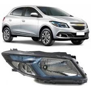 FAROL GM ONIX/PRISMA 12/18 JOY MASC.NEGRA FRISO AZUL DIR