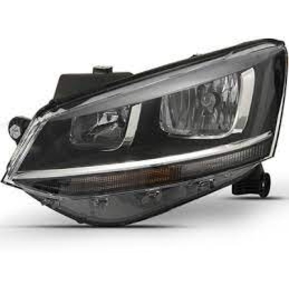 FAROL VW FOX 15/16/17/18 MASCARA NEGRA ESQUERDO
