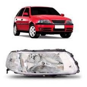 FAROL VW GOL G3 00/05 SIMPLES CROM SEM DEFLETOR DIREITO