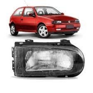 FAROL VW GOL/SAVEIRO/PARATI 95/99 MASCARA NEGRA DIR