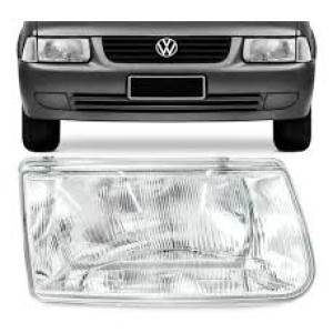 FAROL VW SANTANA 98/99/00/01/02 LENTE PLASTICO DIREITO