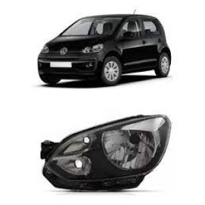 FAROL VW UP 14/15/16/17/18 MASCARA NEGRA ESQUERDO
