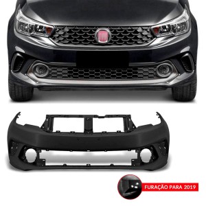 PARACHOQUE ARGO 17/... DIANTEIRO PRETO LISO