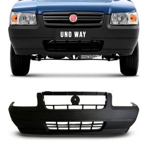 PARACHOQUE DIANTEIRO UNO 06/07/08 WAY PRETO COM FURO MOLDURA