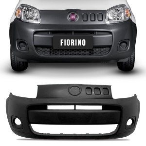 PARACHOQUE DIANTEIRO UNO/FIORINO VIVACE 10/11/12/13/14 PRETO TEXTURA COM FURO MILHA