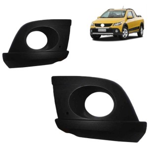 MOLDURA FAROL AUXILIAR SAVEIRO CROSS G5 09/10/11/12 ESQUERDO